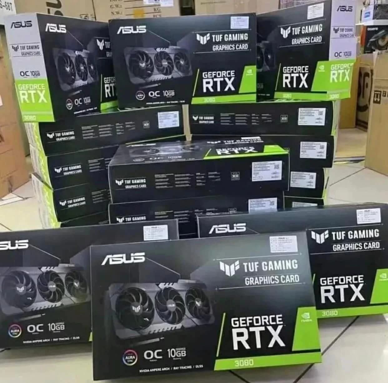 ASUS RTX 3080 10GB graphics card lot