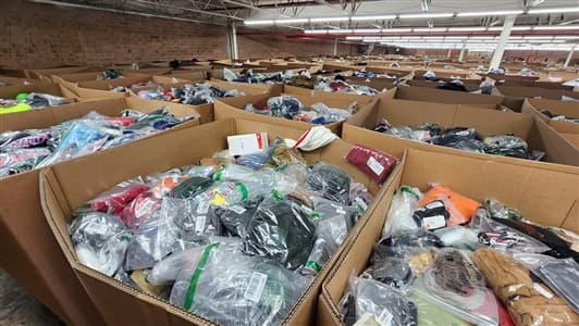 Amazon apparel truckload — primary view
