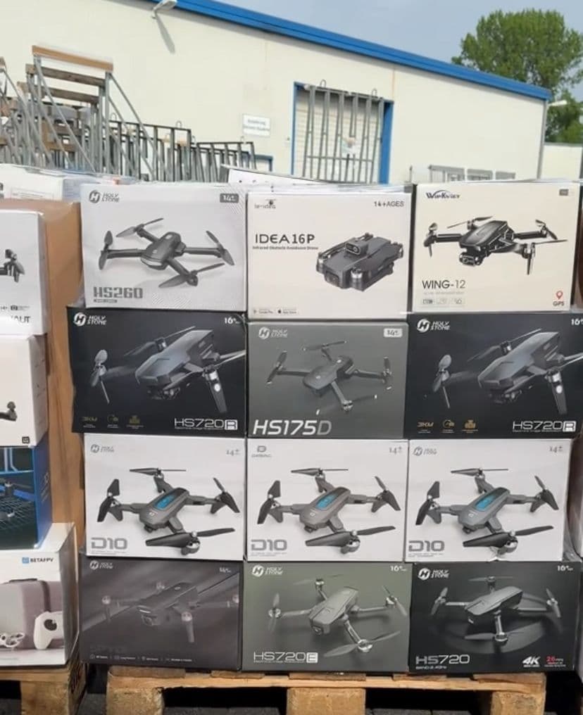 HD and 4K drone pallet — boxed units