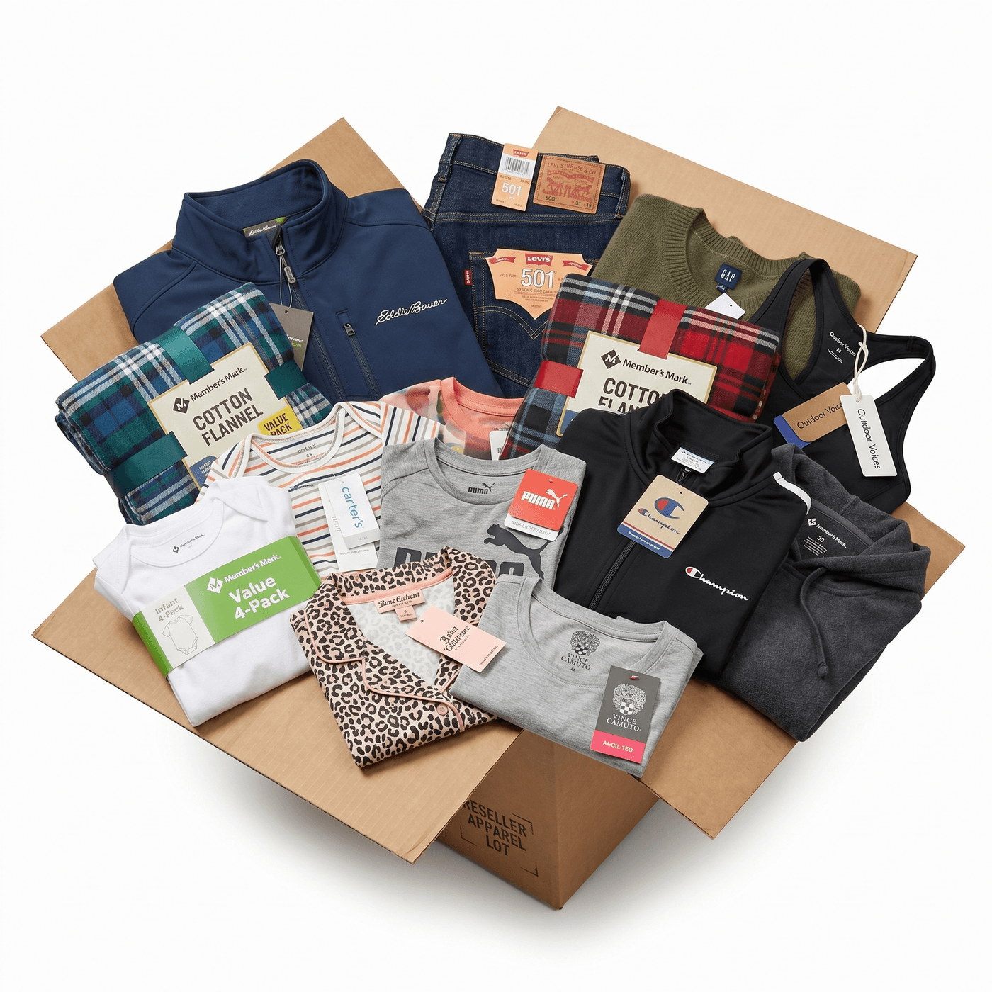 Sam's Club Clothing Lot: Top Brands, Endless Variety (50 units) — product photo 1 of 4