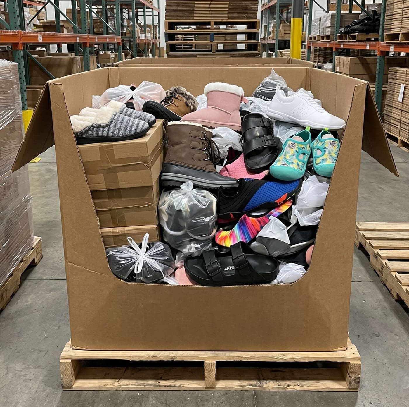 Walmart.com Mixed Footwear Liquidation Pallet | Men, Women & Kids (300 units) — product photo 1 of 6